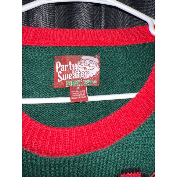 Ugly Christmas Sweater Xmas Size Medium Cat - Picture 2 of 3